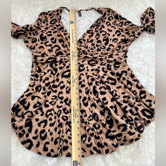 Allegrace | Plus Size Animal Print Blouse - Picture 7 of 7